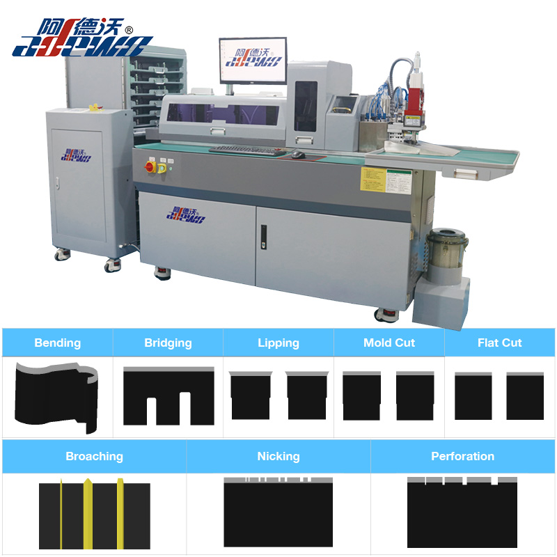 ABM-832C2 BOBST Sertifikalı Kalıp Makineleri için Çok Fonksiyonlu Çelik Kural Otomatik Kalıp Bükme Makinesi